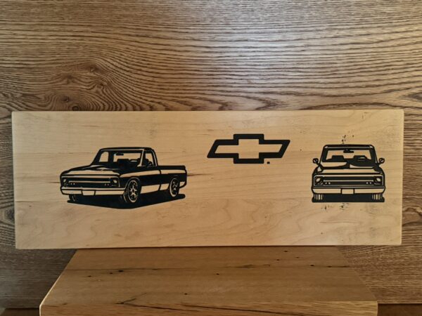 1968 Chevy Pickup 2 emblem landscape